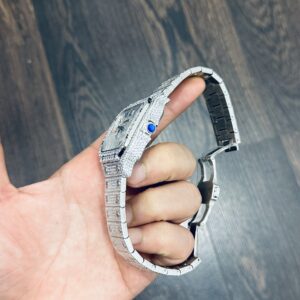 Đồng Hồ Cartier Santos Đính Full Đá Replica 11 39 (1)