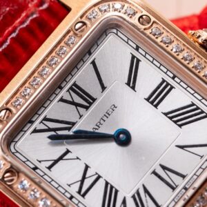 Đồng Hồ Cartier Santos Dumont WJSA0017 Replica 11 Màu Đỏ 38x27 (2)