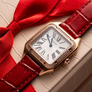 Đồng Hồ Cartier Santos Dumont WJSA0017 Replica 11 Màu Đỏ 38x27 (4)