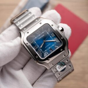 Đồng Hồ Cartier Santos de Cartier WSSA0013 Rep 11 Blue Dial BV 39 (9)