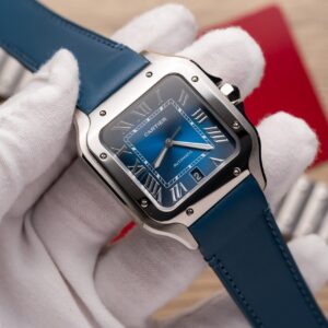 Đồng Hồ Cartier Santos de Cartier WSSA0013 Rep 11 Blue Dial BV 39 (9)