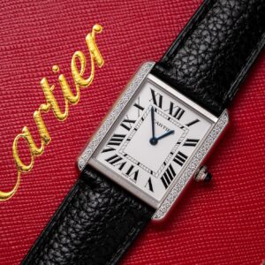 Đồng Hồ Cartier Tank Must W4TA0017 Replica 11 Đính Đá 33.7x25 (2)