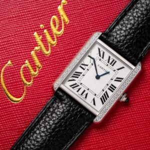 Đồng Hồ Cartier Tank Must W4TA0017 Replica 11 Đính Đá 33.7x25 (2)