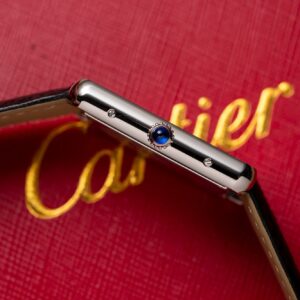 Đồng Hồ Cartier Tank Must W4TA0017 Replica 11 Đính Đá 33.7x25 (2)