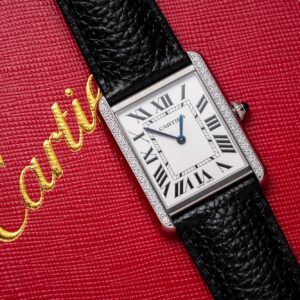 Đồng Hồ Cartier Tank Must W4TA0017 Replica 11 Đính Đá 33.7x25 (2)