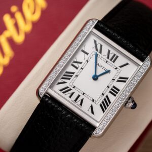 Đồng Hồ Cartier Tank Must W4TA0017 Replica 11 Đính Đá 33.7x25 (2)