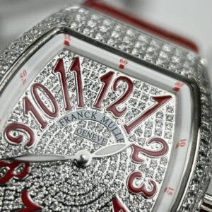 Đồng Hồ Franck Muller V32 Đính Full Đá Màu Đỏ Rep 11 ABF 36mm (2)