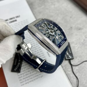 Đồng Hồ Franck Muller V45 Blue Dial Replica Cao Cấp ABF 45mm (2)