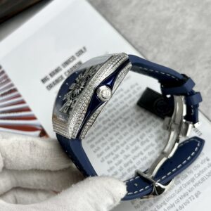 Đồng Hồ Franck Muller V45 Blue Dial Replica Cao Cấp ABF 45mm (2)