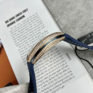 Đồng Hồ Franck Muller V45 Đính Đá Màu Xanh Dương ABF 45mm (1)