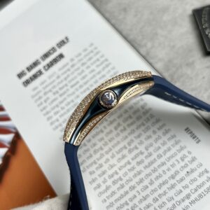 Đồng Hồ Franck Muller V45 Đính Đá Màu Xanh Dương ABF 45mm (1)