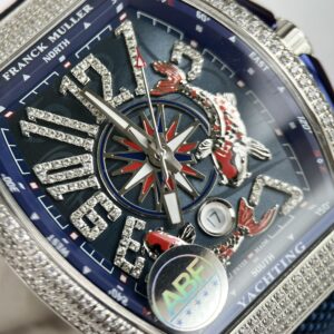 Đồng Hồ Franck Muller Vanguard V45 Cá Koi Replica 11 ABF 45mm (2)