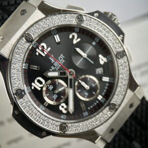 Đồng Hồ Hublot Big Bang Chronograph Đính Đá Replica Cao Cấp (7)