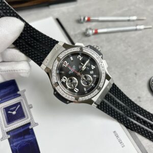 Đồng Hồ Hublot Big Bang Geneve Chronograph Đính Đá 44mm (2)