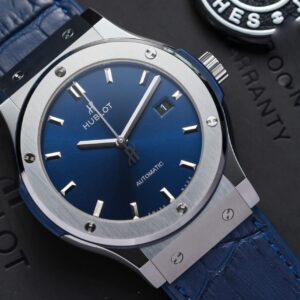 Đồng Hồ Hublot Classic Fusion Màu Xanh Dương Rep 11 Nhà Máy JJF
