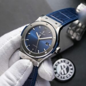 Đồng Hồ Hublot Classic Fusion Màu Xanh Dương Rep 11 Nhà Máy JJF