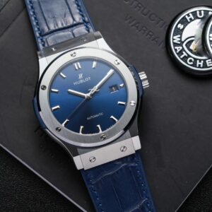 Đồng Hồ Hublot Classic Fusion Màu Xanh Dương Rep 11 Nhà Máy JJF
