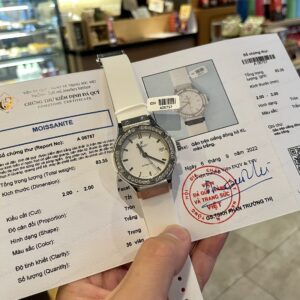 Đồng Hồ Hublot Đính Kim Cương Moissanite Màu Trắng Rep 11 38mm