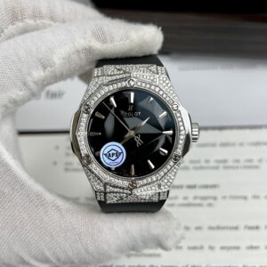 Đồng Hồ Hublot Orlinski Đính Full Kim Cương Moissanite APS Màu Đen 40mm (2)