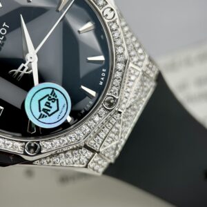 Đồng Hồ Hublot Orlinski Đính Full Kim Cương Moissanite APS Màu Đen 40mm (2)