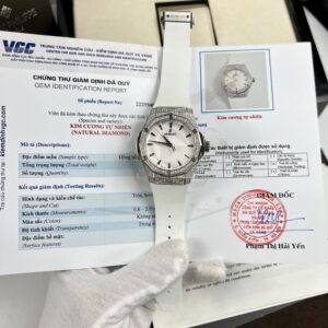 Đồng Hồ Hublot Orlinski Đính Full Kim Cương Moissanite APS Màu Trắng 40mm (3)
