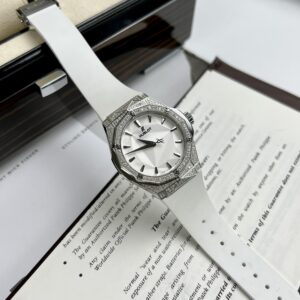 Đồng Hồ Hublot Orlinski Đính Full Kim Cương Moissanite APS Màu Trắng 40mm (3)