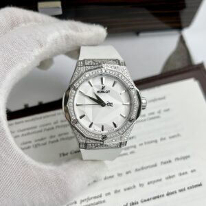 Đồng Hồ Hublot Orlinski Đính Full Kim Cương Moissanite APS Màu Trắng 40mm (3)