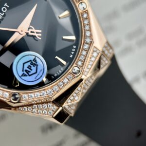 Đồng Hồ Hublot Orlinski Độ Kim Cương Moissanite Demi King Gold 40mm (1)