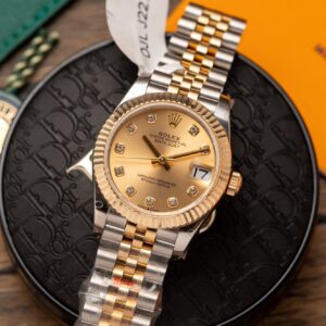 Đồng Hồ Nữ Rolex DateJust Replica 11 Bọc Vàng Thật 18K GMF 31mm (1)