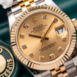 Đồng Hồ Nữ Rolex DateJust Replica 11 Bọc Vàng Thật 18K GMF 31mm (1)