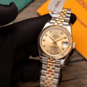 Đồng Hồ Nữ Rolex DateJust Replica 11 Bọc Vàng Thật 18K GMF 31mm (1)
