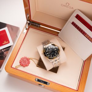 Đồng Hồ Omega Seamaster Replica 11 VS Factory Demi Gold (2)