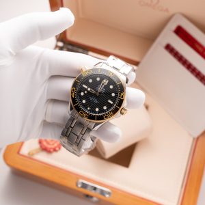 Đồng Hồ Omega Seamaster Replica 11 VS Factory Demi Gold (2)