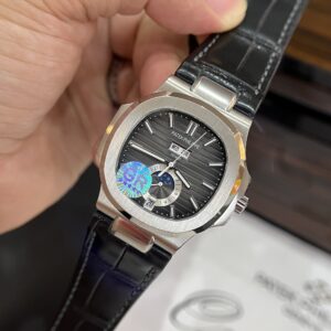 Đồng Hồ Patek Philippe 5726G Dây Da Màu Đen GRF 40 (3)