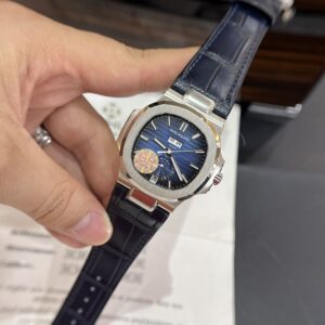 Đồng Hồ Patek Philippe 5726G Dây Da Màu Xanh GRF 40 (1)
