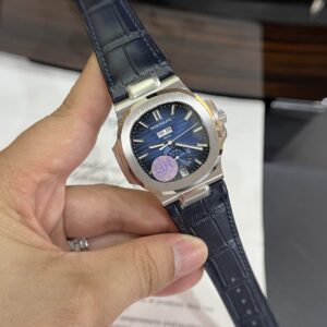 Đồng Hồ Patek Philippe 5726G Dây Da Màu Xanh GRF 40 (1)