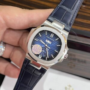 Đồng Hồ Patek Philippe 5726G Dây Da Màu Xanh GRF 40 (1)