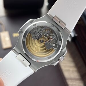 Đồng Hồ Patek Philippe Nautilus 5711 Dây Cao Su Trắng 3K Factory 40mm (1)