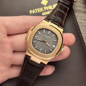 Đồng Hồ Patek Philippe Nautilus 5711 Replica 11 Dây Da Nâu 3K Factory (8)