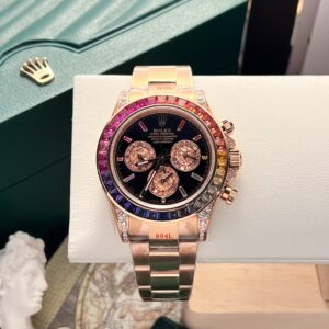 Đồng Hồ Rolex Cosmograph Daytona 116595RBOW Replica 11 Noob 40mm (1)
