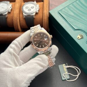 Đồng Hồ Rolex DateJust 126331 Replica 11 Mặt Chocolate Nhà Máy Clean 41mm (1)