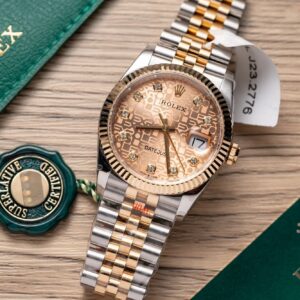 Đồng Hồ Rolex DateJust Bọc Vàng 18K Mặt Vi Tính GM Factory 36mm (8)