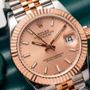 Đồng Hồ Rolex DateJust Bọc Vàng Hồng Rep 11 Mặt Cá Hồi GMF 31mm (2)