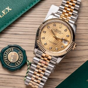 Đồng Hồ Rolex DateJust Bọc Vàng Thật Mặt Nếp Gấp GMF 36mm (1)