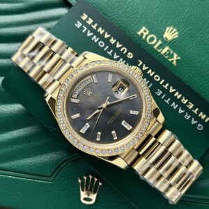 Đồng Hồ Rolex Day-Date Replica Cao Cấp Mặt Xà Cừ Tím 40mm (1)