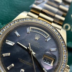 Đồng Hồ Rolex Day-Date Replica Cao Cấp Mặt Xà Cừ Tím 40mm (1)