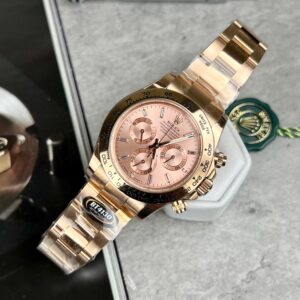 Đồng Hồ Rolex Daytona 116505 Mặt Hồng Cọc Số Đính Đá Rep 11 BT Factory 40mm (1)