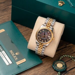 Đồng Hồ Rolex Nữ DateJust 278273 Replica 11 Mặt Xà Cừ Tím 31mm (4)