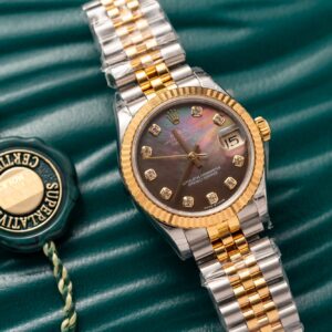 Đồng Hồ Rolex Nữ DateJust 278273 Replica 11 Mặt Xà Cừ Tím 31mm (4)