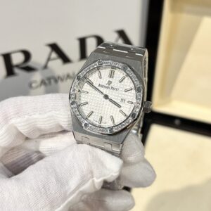 Đồng Hồ Audemars Piguet Nữ Mặt Trắng Máy Pin 33mm (4)